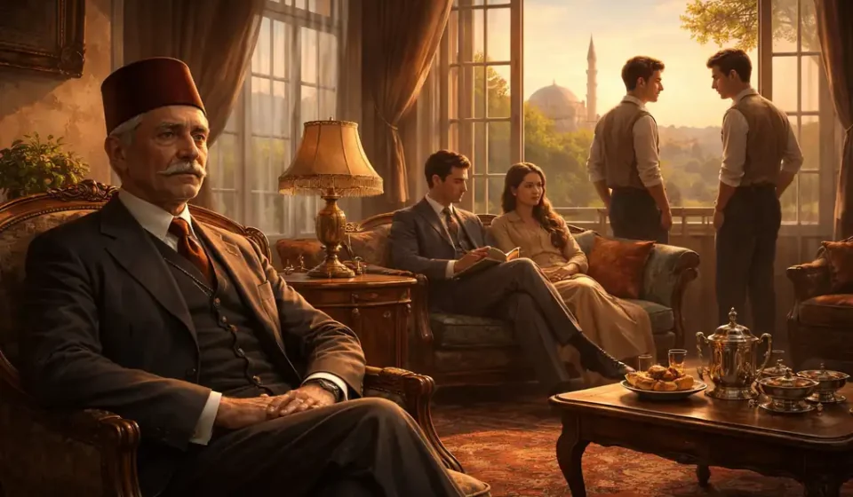 Cevdet Bey ve Oğulları İncelemesi | Bir Ailenin İstanbul’daki Hayat Düzeni Cevdet Bey ve Oğulları romanında Osmanlı’dan Cumhuriyet’e uzanan bir ailenin yaşamını temsil eden sahne