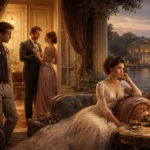 Aşk-ı Memnu romanını temsil eden Boğaziçi kıyısında bir yalıda geçen dramatik ve duygusal sahne