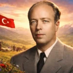 Kemalettin Kamu’nun Cumhuriyet dönemi Türk şiirini temsil eden renkli portresi, Anadolu ve gurbet temasını çağrıştıran arka planla birlikte