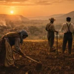Eric R. Wolf – Köylüler kitabı için köylü yaşamını betimleyen görsel