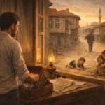 Necati Cumalı’nın Aklım Arkada Kalacak hikâyesinde yer alan çocukluk sokağını, geçmiş zaman duygusunu ve mahalle insanlarıyla kurulan hatıra bağını çağrıştıran yazısız, sakin ve nostaljik bir görsel.