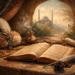 Hayretî: şiirlerindeki tasavvufi, rindane ve serhat ruhunu yansıtan, Osmanlı estetiğine dayalı özgün tematik görsel.