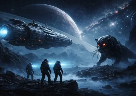 Uzay Tazısı’nın Yolculuğu İncelemesi | A. E. van Vogt ve Bilimkurgu Klasiği A. E. van Vogt’un klasik bilimkurgu romanından ilhamla hazırlanan sahnede, keşif gemisi ve astronotlar bilinmeyen bir gezegende ölümcül bir uzaylı varlıkla karşı karşıya geliyor.